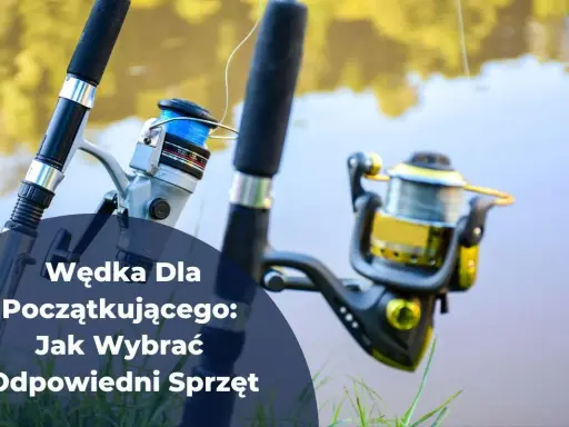 Dwa kołowrotki i wędki, idealne wyposażenie wędkarza na początek przygody z łowieniem ryb.