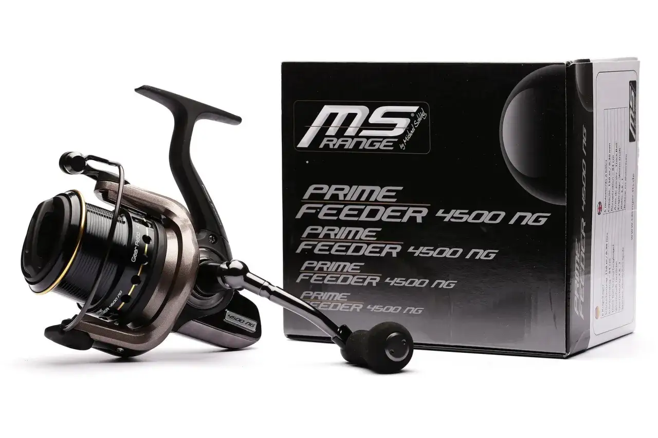Kołowrotek MS Range Prime Feeder 4500 NG, idealny do feedera 120g. Solidna konstrukcja i precyzja.